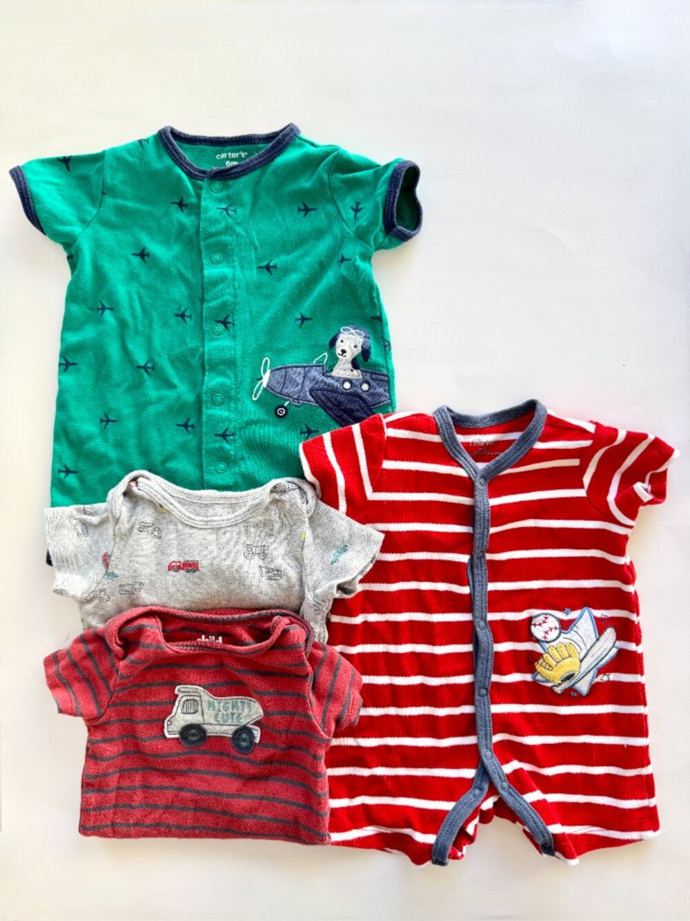 Baby Boy 4pc Bundle Vehicles Airplane Baseball 6M